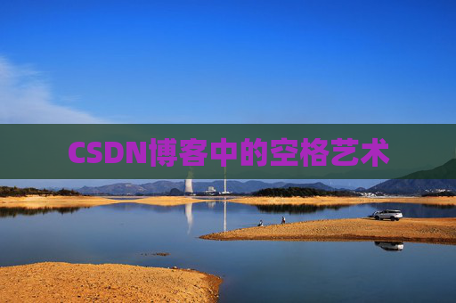 CSDN博客中的空格艺术